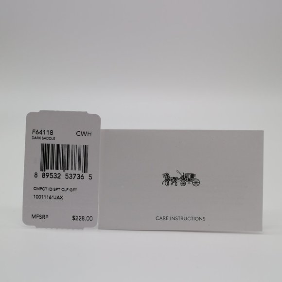 Coach Boxed Compact Id Wallet Trigger Snap Keyfob - Picture 9 of 9